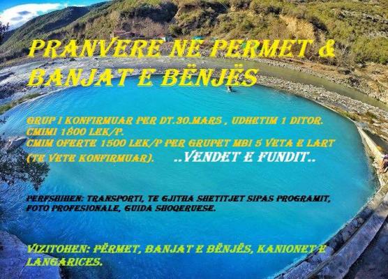 Udhetime Pranverore ne Permet & Banjat e Benjes. - 1